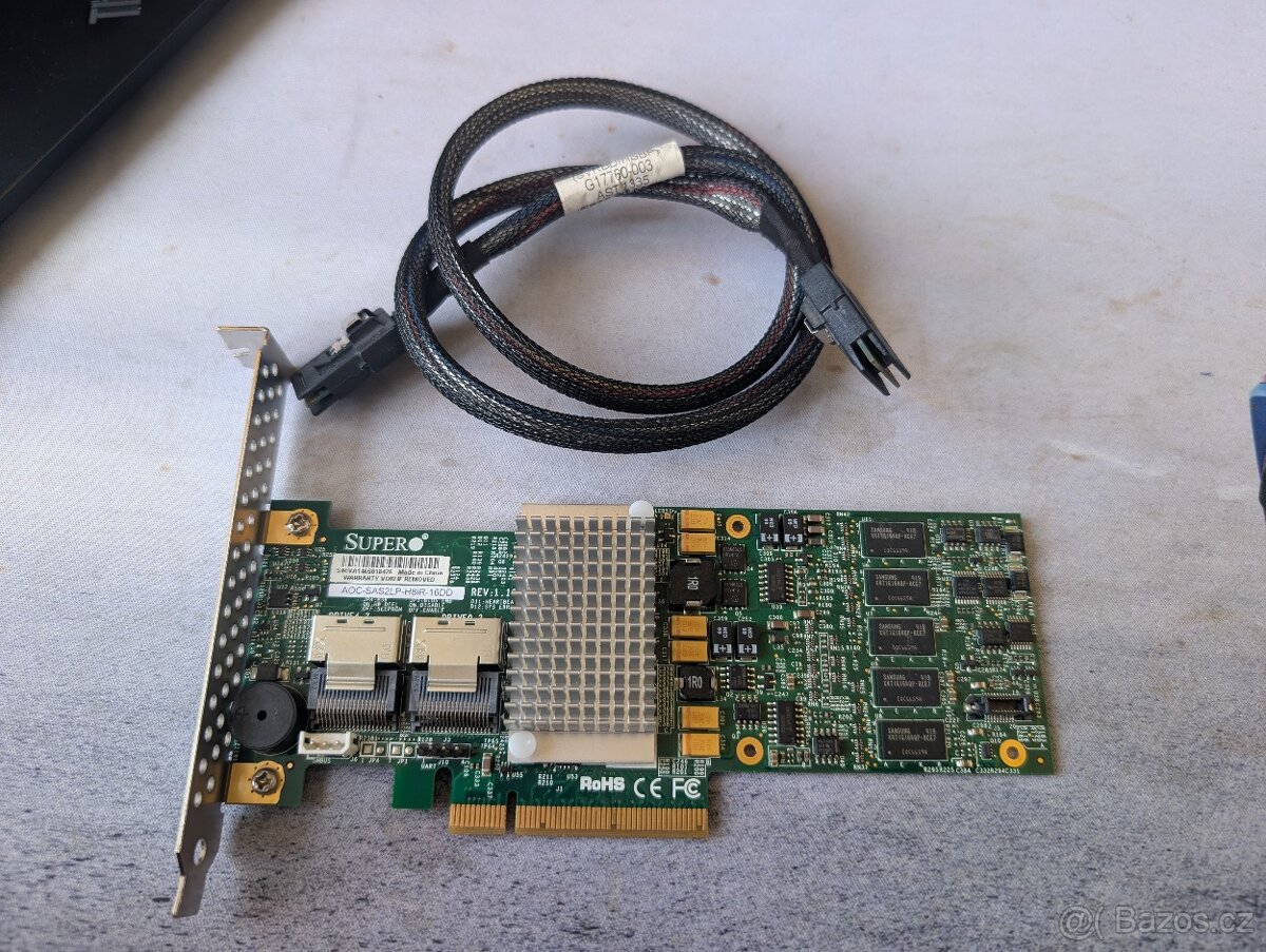 RAID řadič Supermicro AOC-SAS2LP-H8iR-16DD