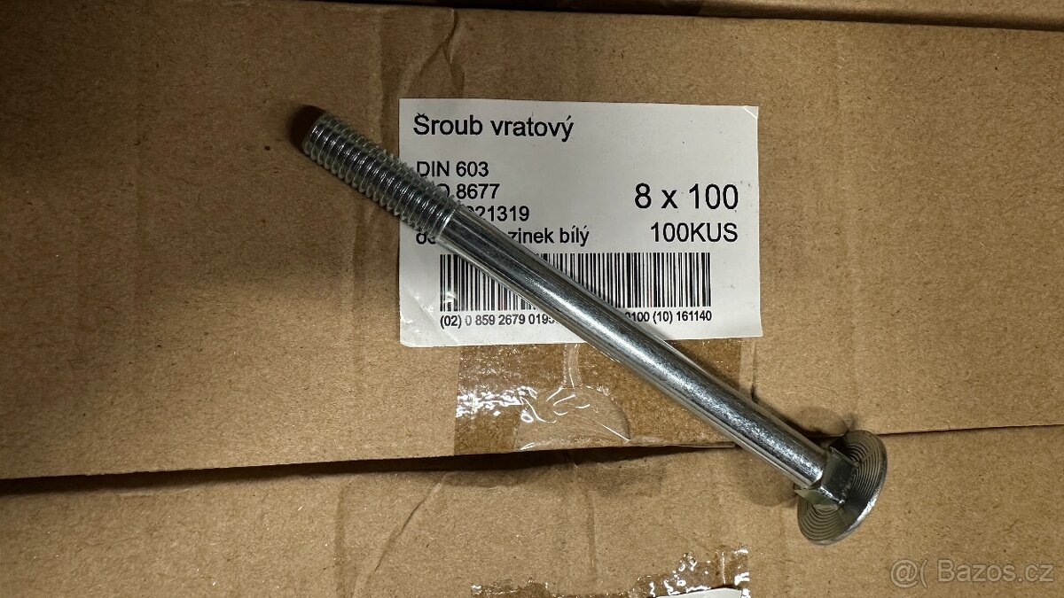 Šroub vratový 8x100