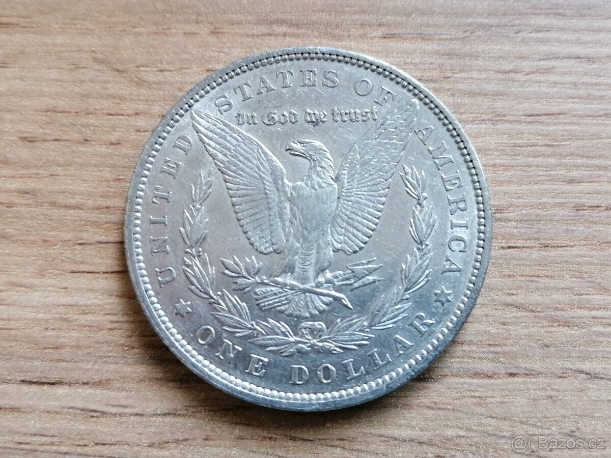 Stříbro 1 Dollar 1878 USA Spojené státy stříbrná mince Ag