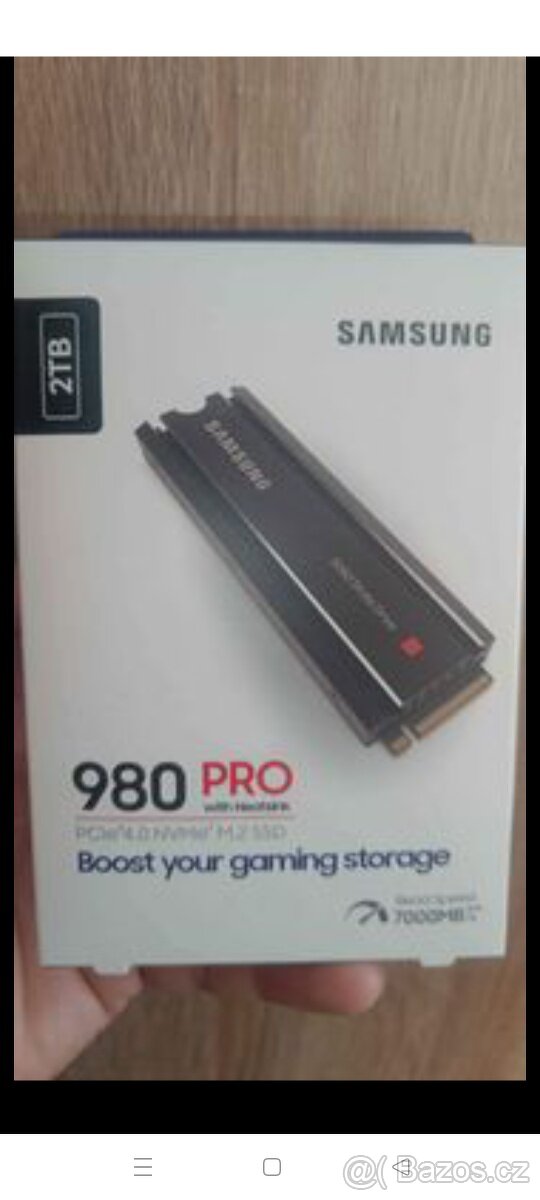 NOVÝ Samsung 980 PRO 2TB heatsink NVMe M.2 SSD