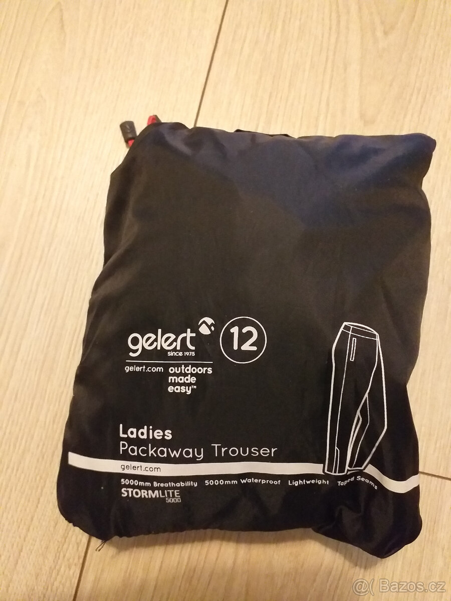 Nepromokavé kalhoty dámské 38
