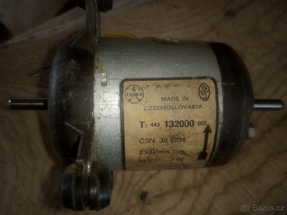 Motorek ventilátoru Tesla 12v
