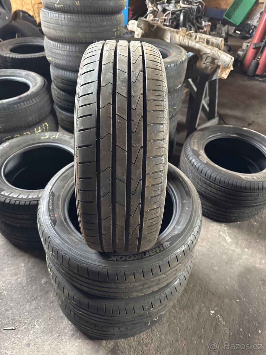 4x 215/55r17 94W hankook letní 5,8-6 mm dot 2021
