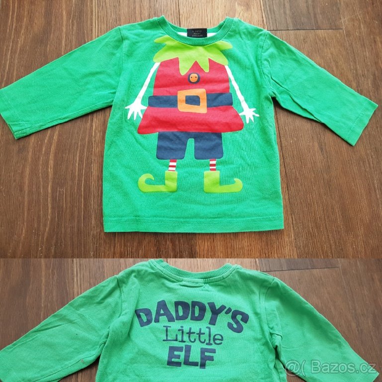 Vánoční triko NEXT vel. 6 měsíců asi 68