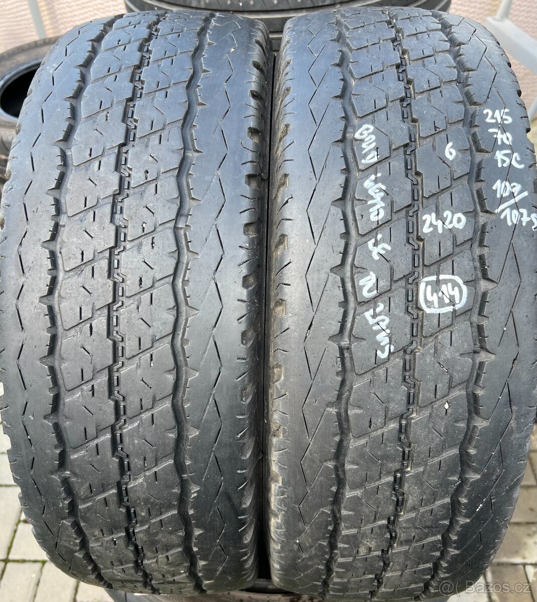 215/70 R15C 109/107S letní pneu Bridgestone Duravis (2420)