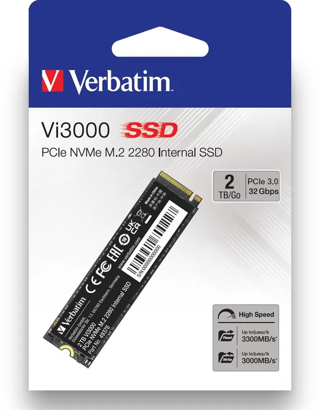 VERBATIM SSD Vi3000 2TB NOVÝ