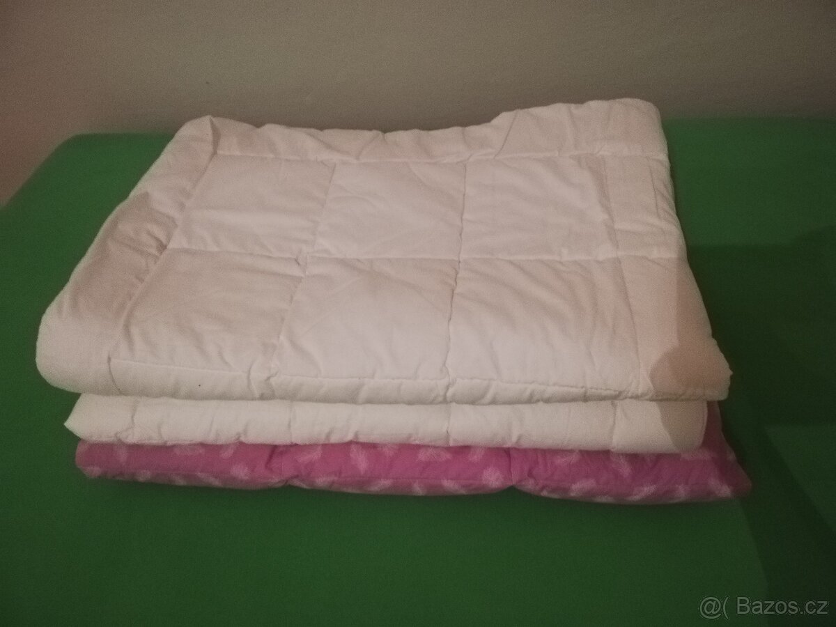Přikrývky dětské – péřová a Komfort