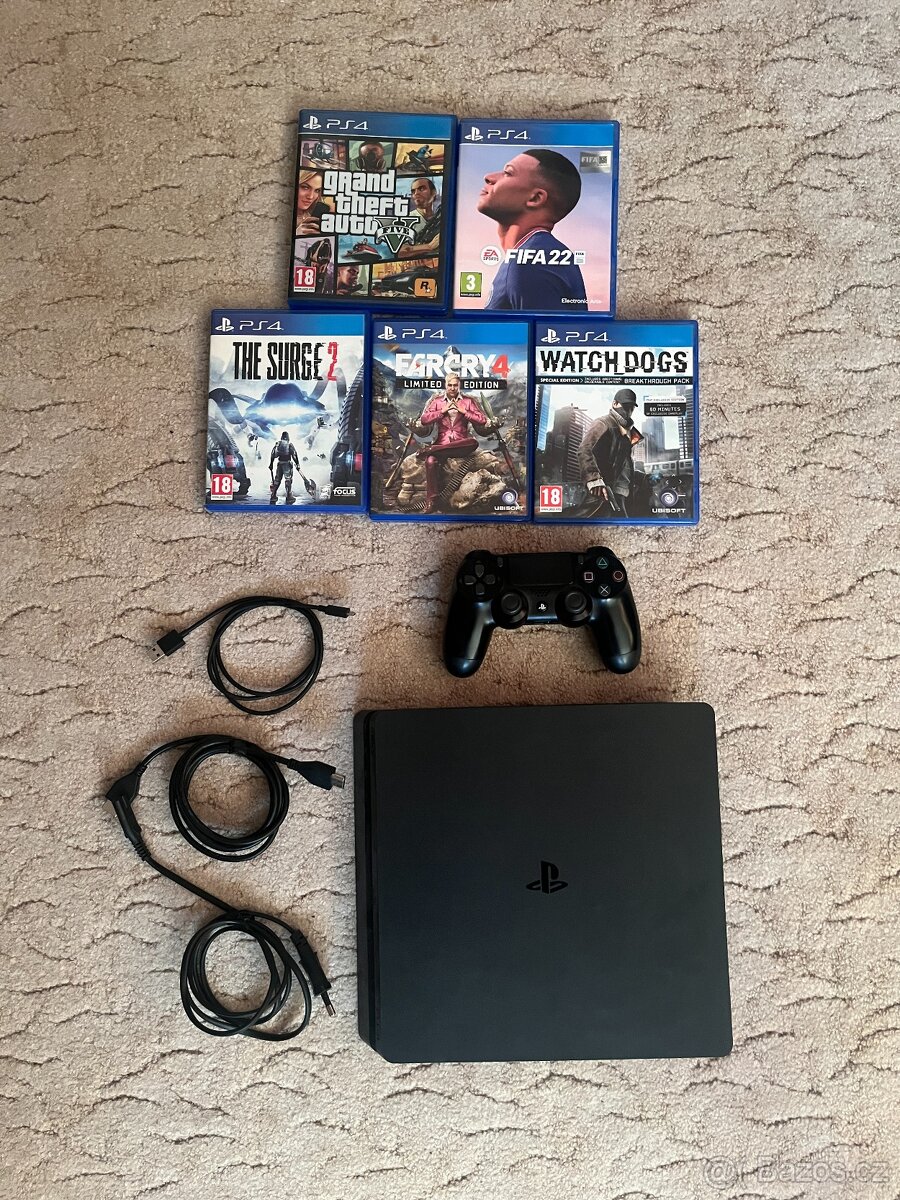 Sony Playstation 4 Slim 500GB + hry