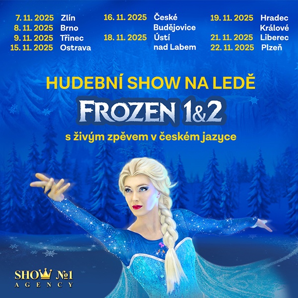 Frozen - muzikál na ledě v Hradci Králové 19.11.2025