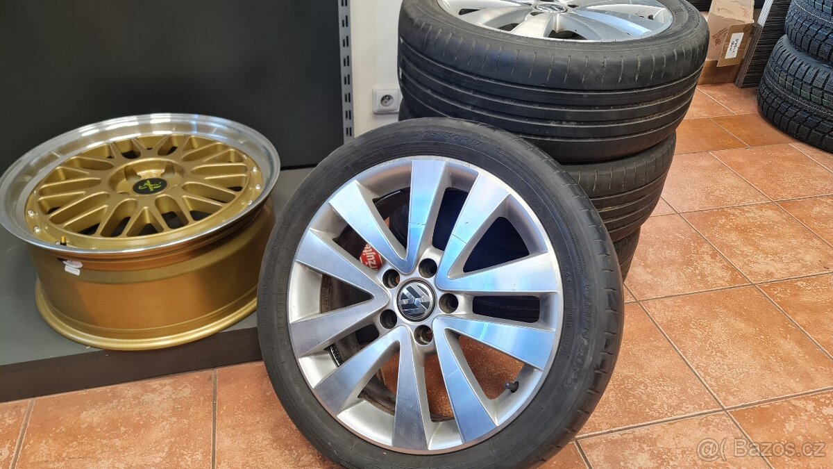 Alu kola Vw 17 5x112 disky R17 Volkswagen originál elektrony