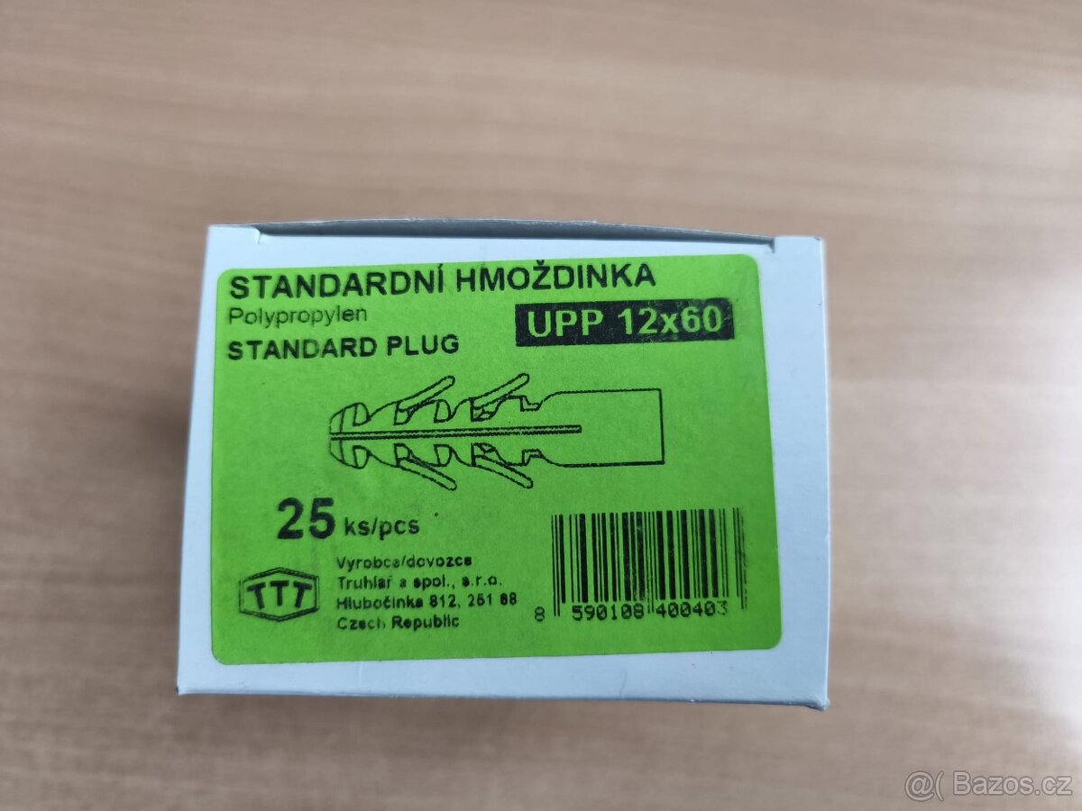 Hmoždinky standardní UPP 12x60.