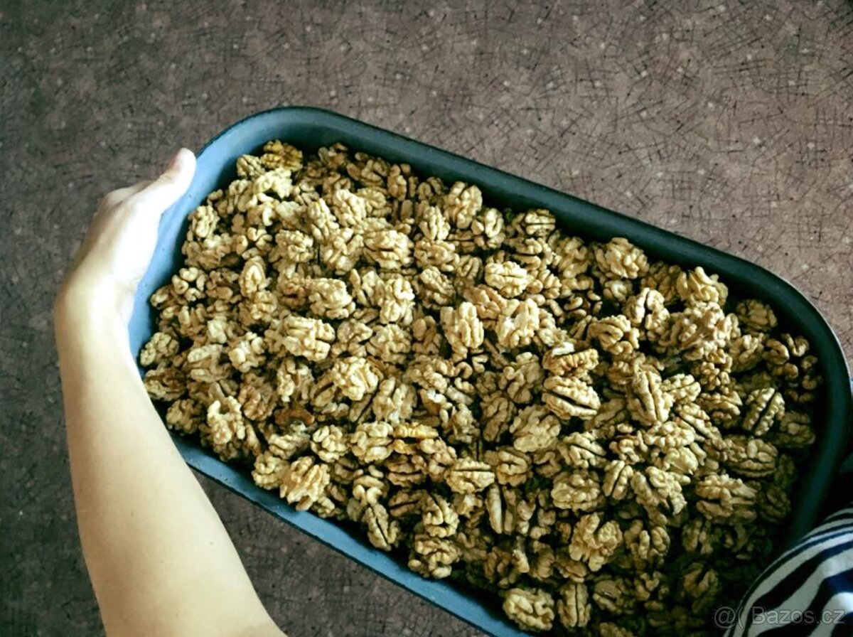 Letošní loupané ořechy ze zahrady