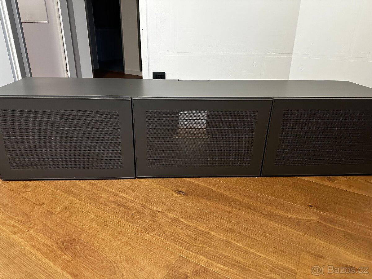TV stolek IKEA BESTÅ 180 cm – tmavě šedý, MÖRTVIKEN