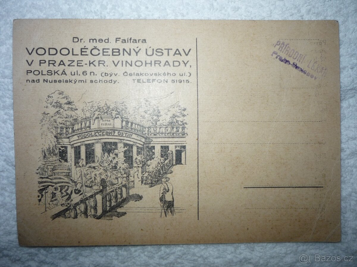 Pohlednice - VODOLÉČEBNÝ ÚSTAV