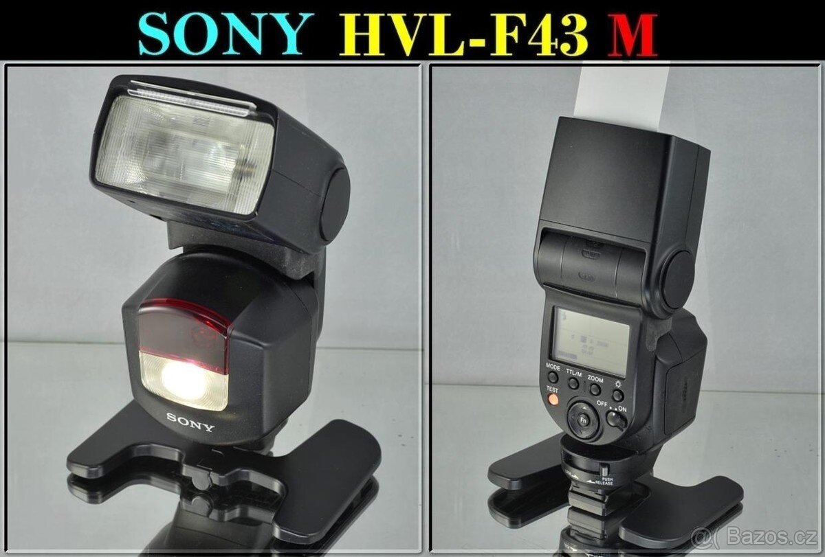 Blesk: SONY HVL-F43M GN: 43ADI, TTLLED Mi-shoe