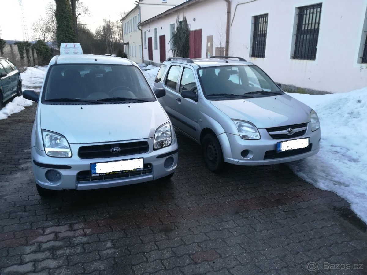 suzuki ignis 4x4 subaru justy 4x4 dily