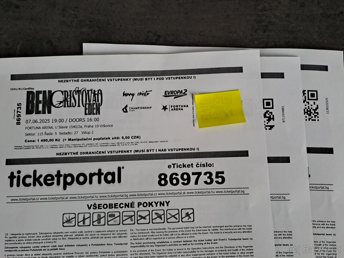 Lístky na koncert Bena Cristovao