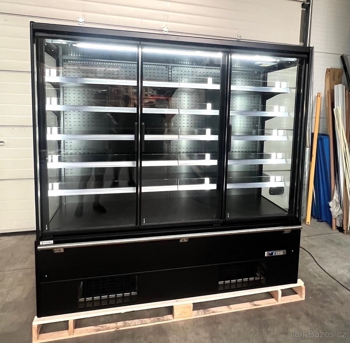Cíladící vitrína 2m MAXI s agregátem – hloubka 80 cm