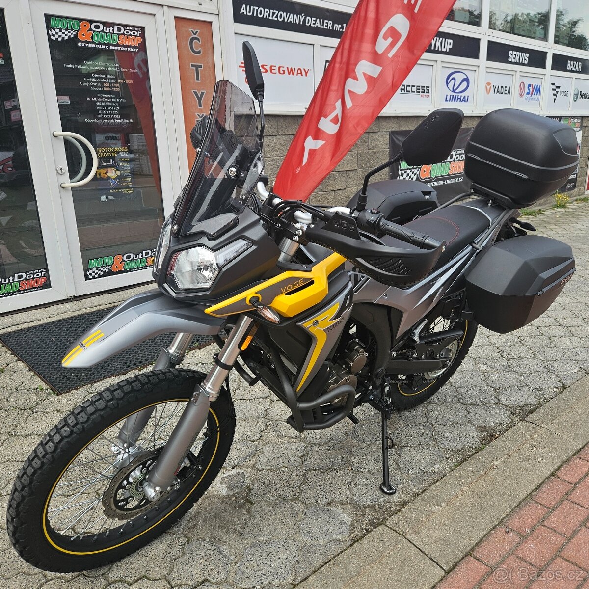 Voge 300 Rally, Záruka do 08/2028, padací rám, 3x kufr, ČR,
