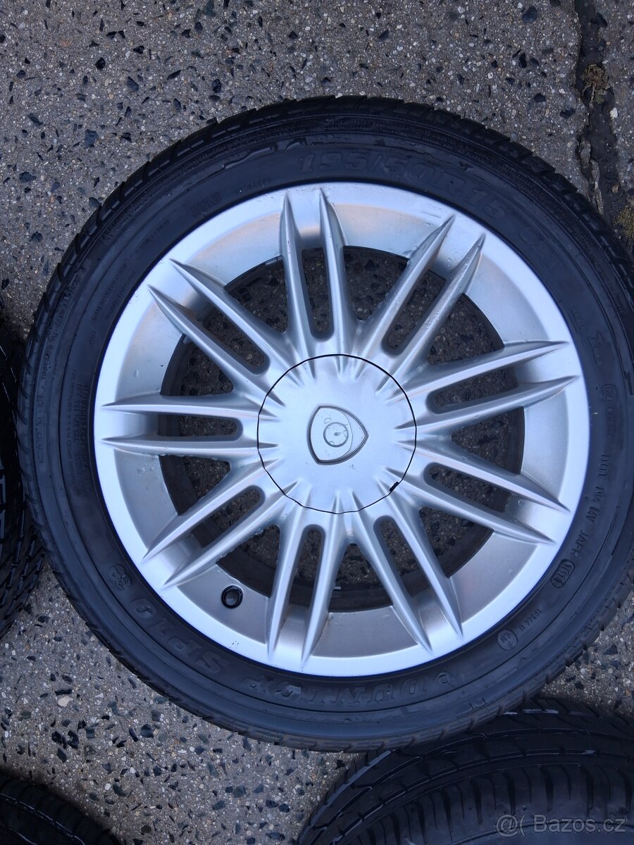 Fiat ,Lancia, alu kola 15,pneu 195/ 50 /15, 4x 98
