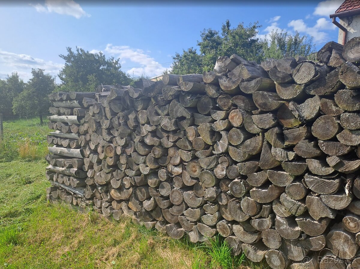 Palivové dřevo štípané
