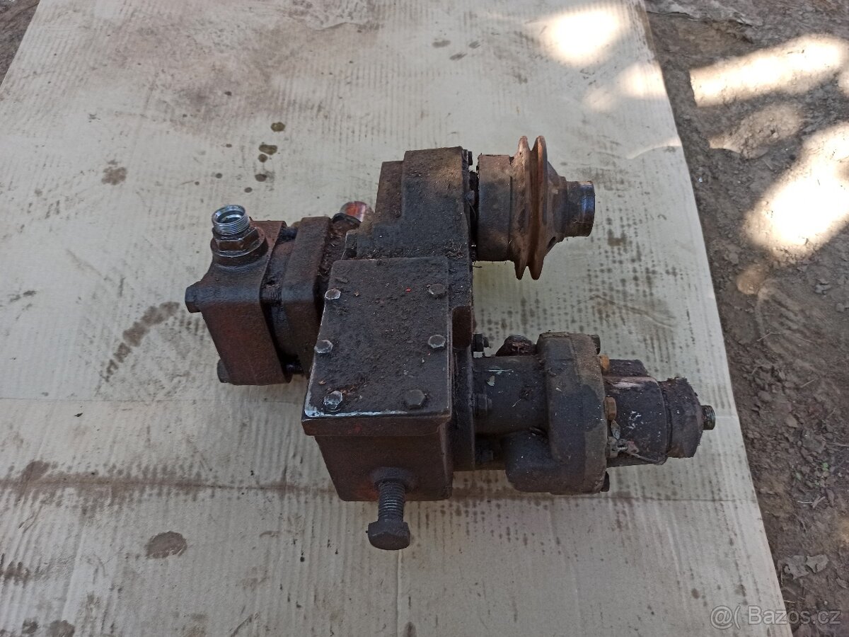 2x hydraulické zubove čerpadlo prevodovka remenica