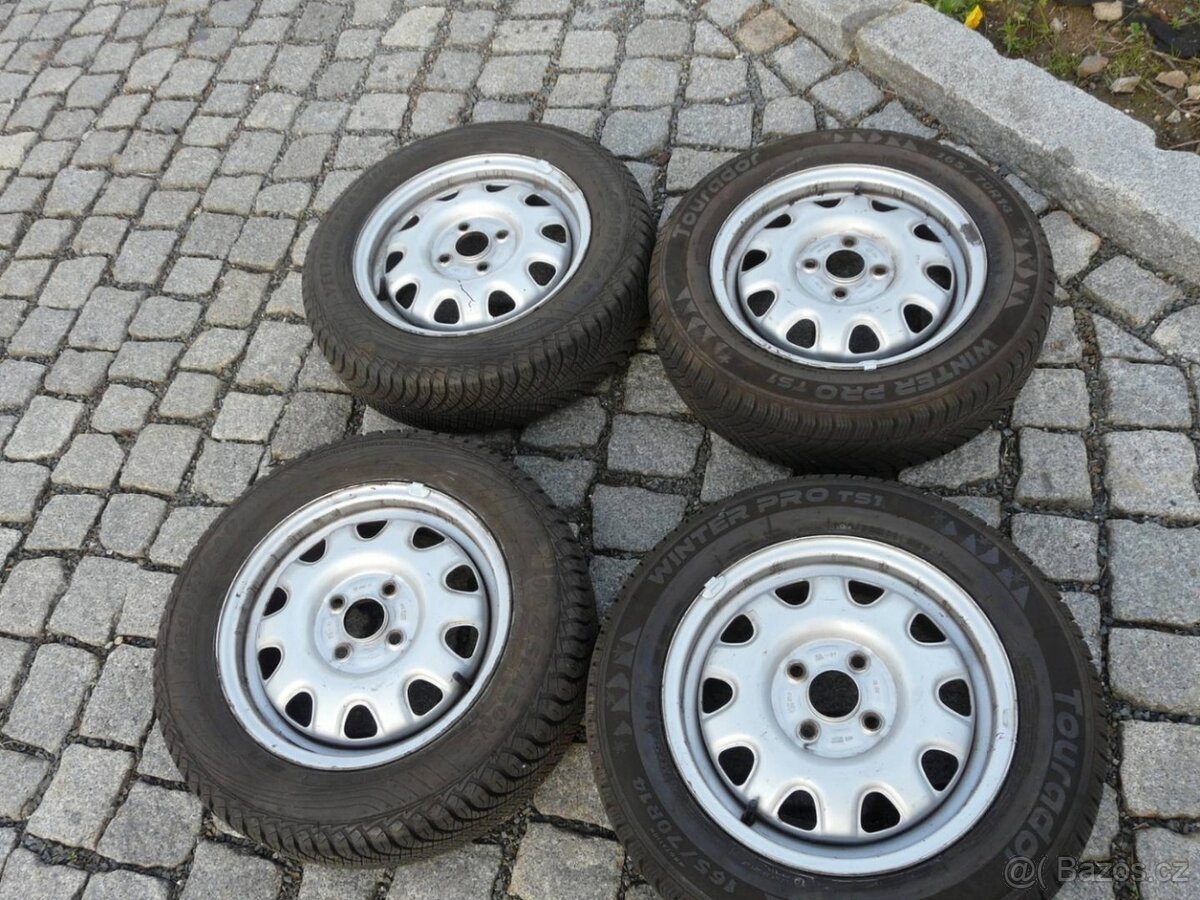 ZIMNÍ PNEU + DISKY SUZUKI SUBARU 165/70R14