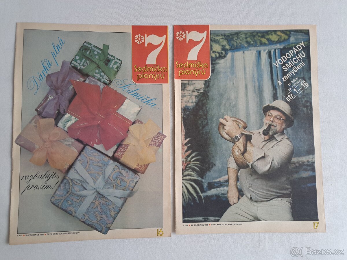 Sedmička pionýrů prosinec 1985 číslo 16 a 17