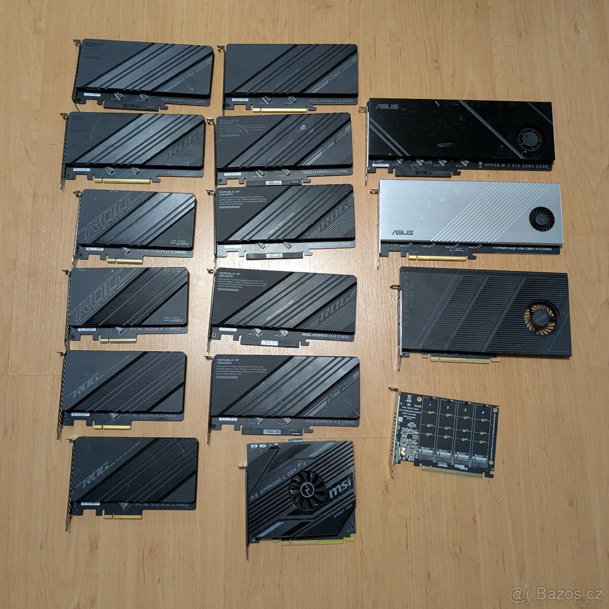 Rozširovacie karty ASUS ROG MSI rôzne druhy