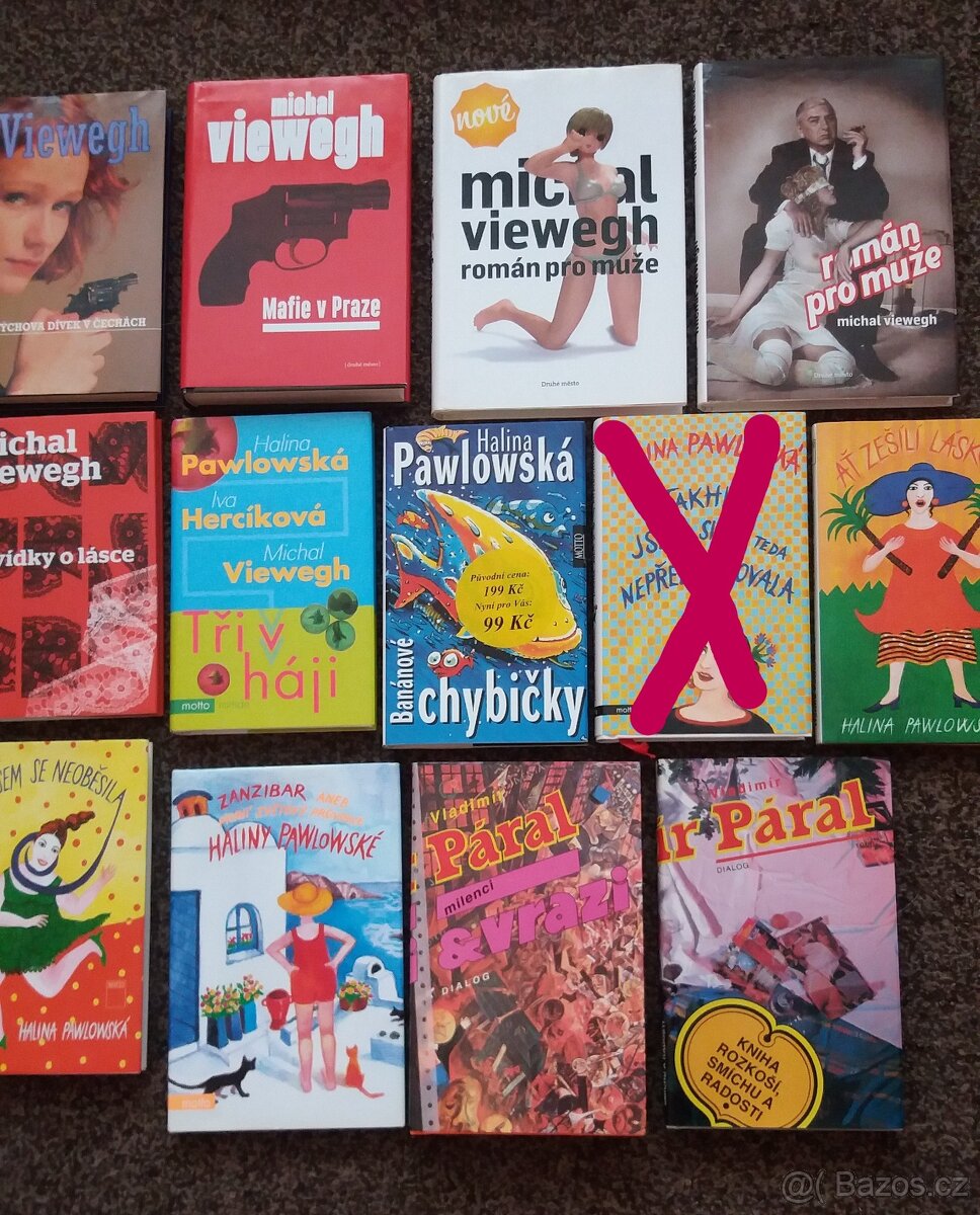 Knihy pro ženy - Halina Pawlowská, Vl. Páral, M. Viewegh