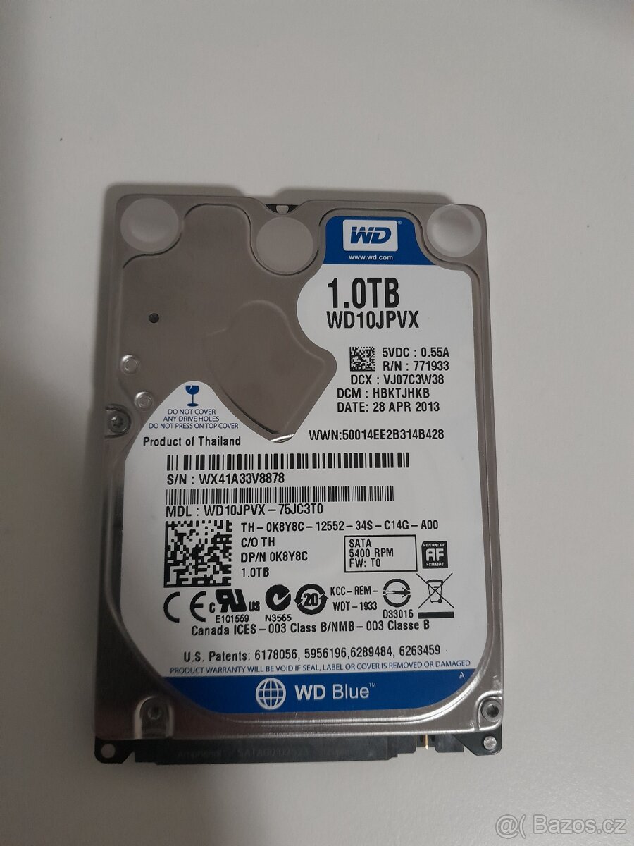 HDD SSD Western Digital WD10JPVX 1.0TB