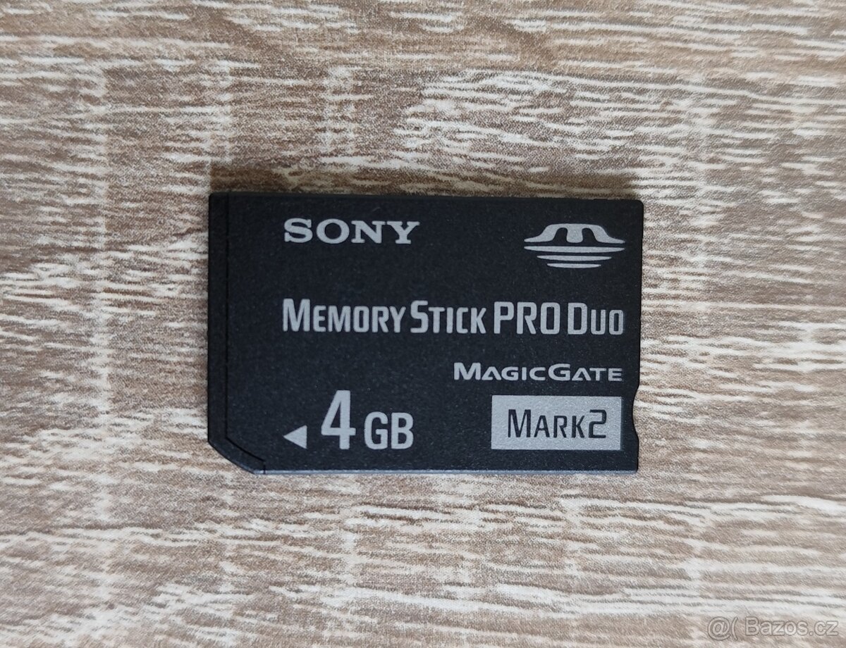 PAMĚŤOVÁ KARTA SONY MEMORY STICK PRO DUO 4 GB