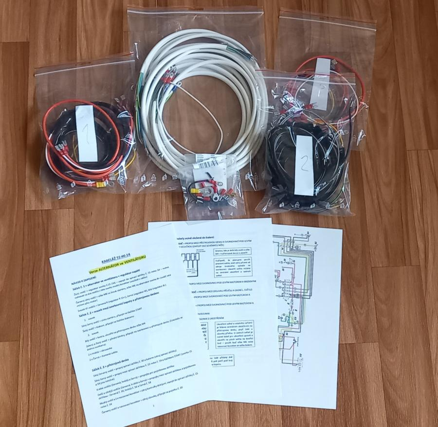 kabeláž na malotraktor TZ-4K-14