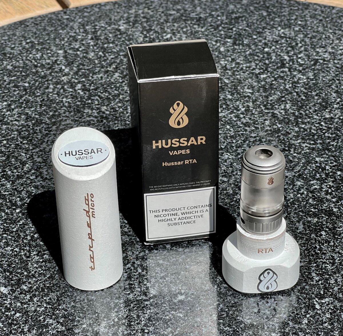 Hussar Vapes Torpedo Micro RTA satin grey