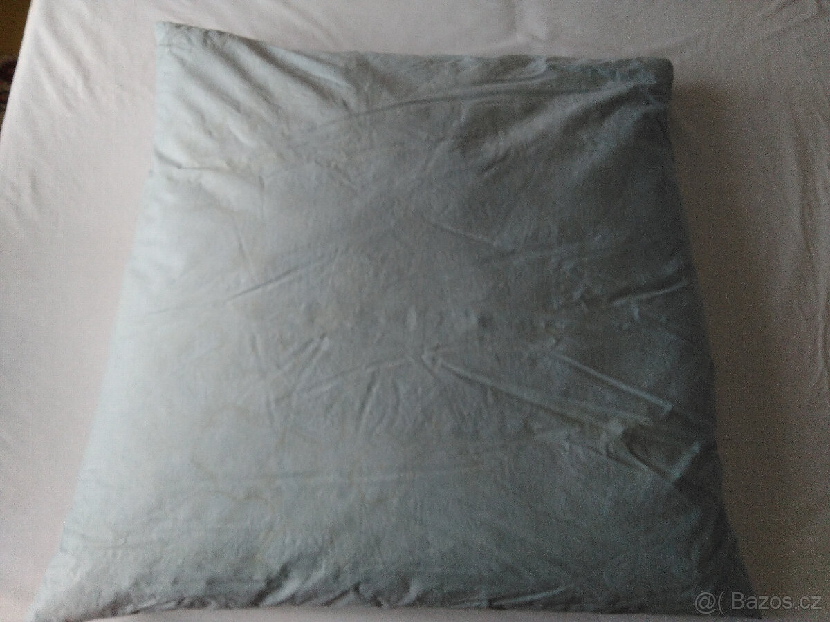 Péřový polštář modrý II