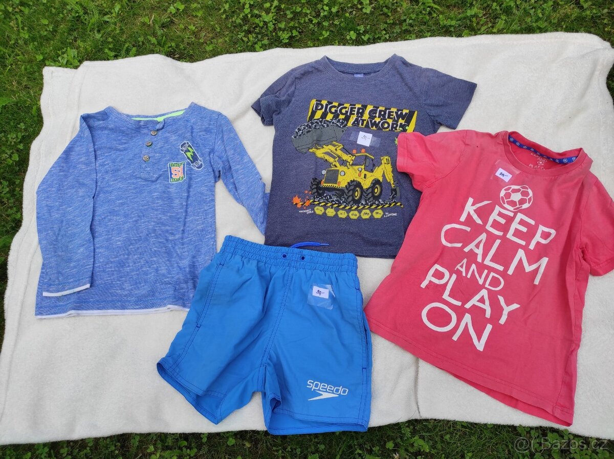 Set kluk 122 trička, kraťasy