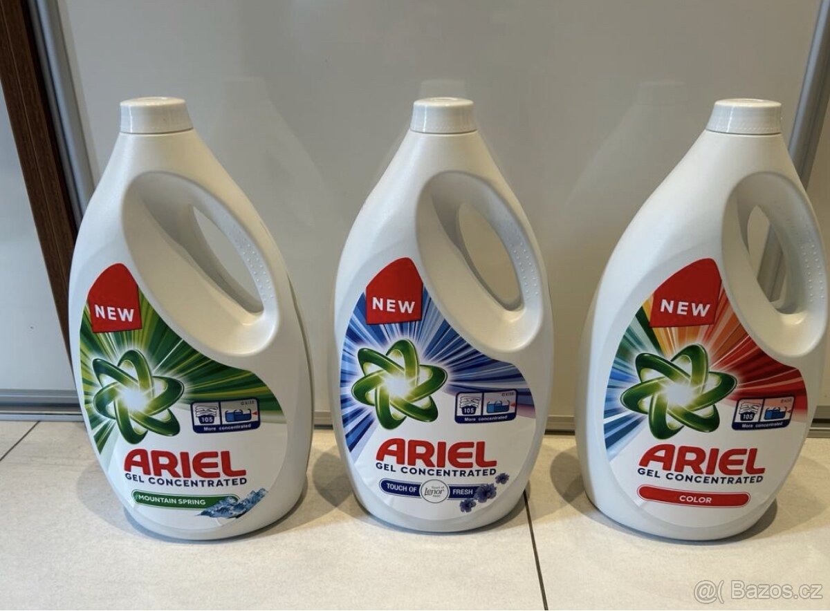 Prací gel Ariel 105 dávek - mix druhů