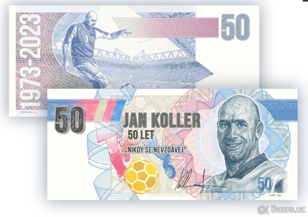 Pamětní bankovka Jan Koller
