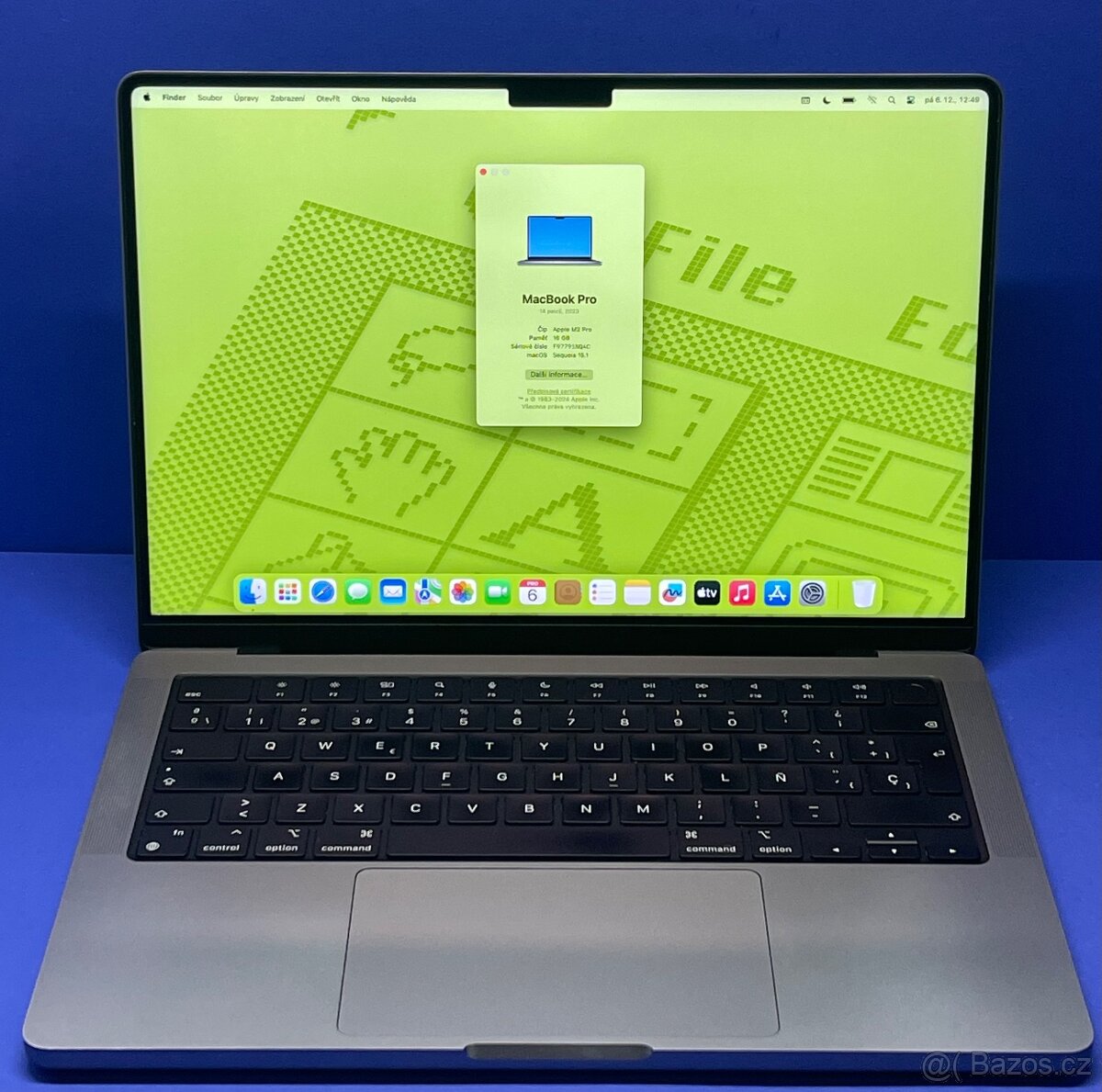 MacBook Pro M2 2023 /16GB RAM/M2 Pro/512GB SSD/ Záruka