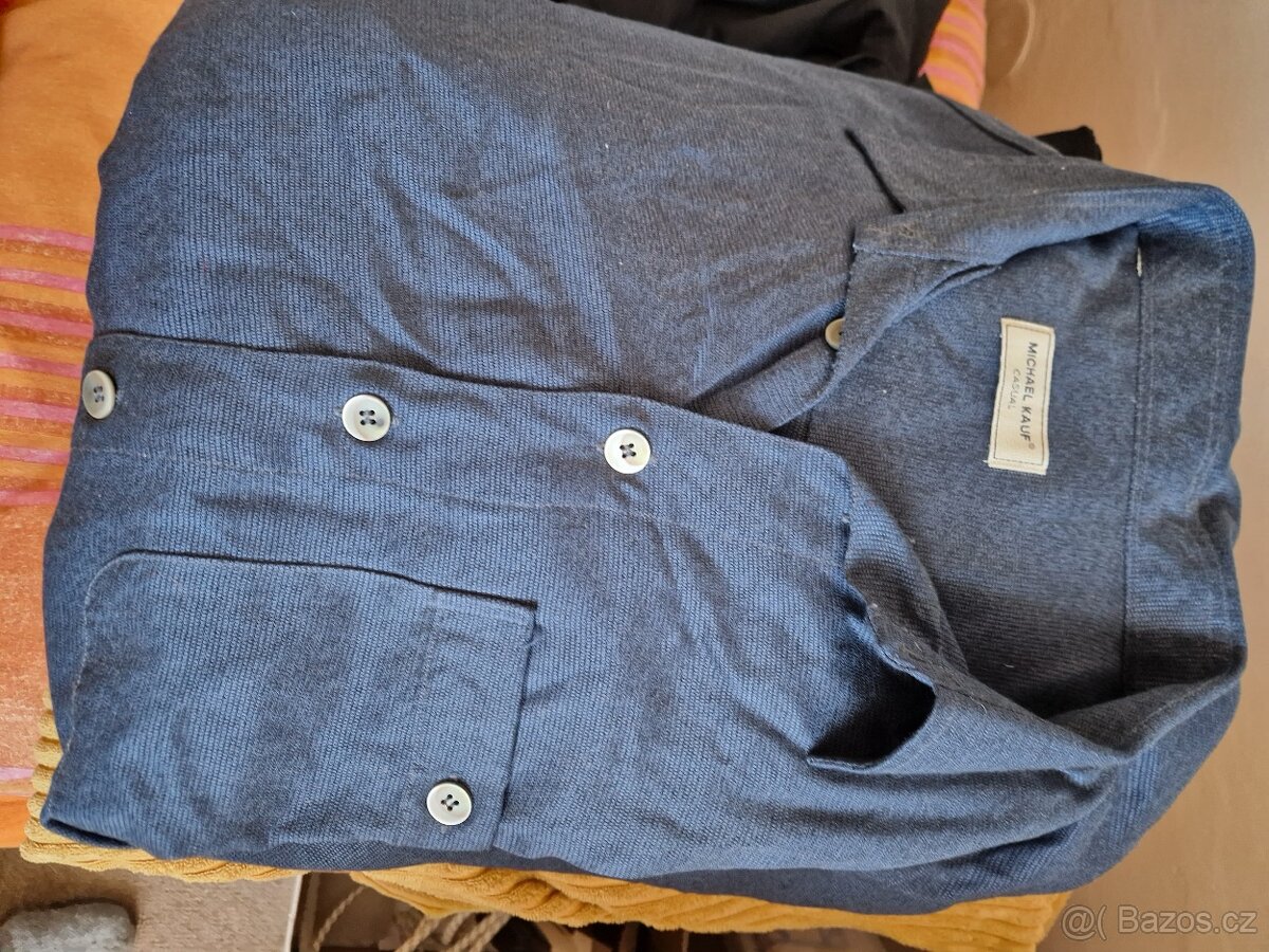 Modrá pánská košile, vel. XXL