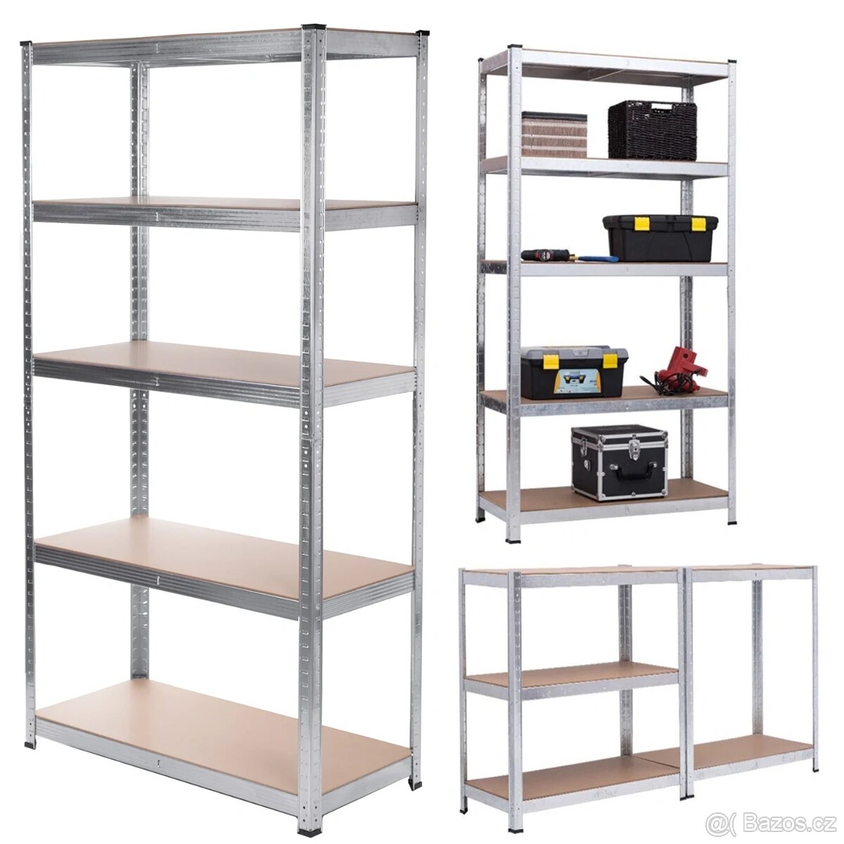 Prodám pozinkované regály 180x90x40 a 200x100x50cm - nové