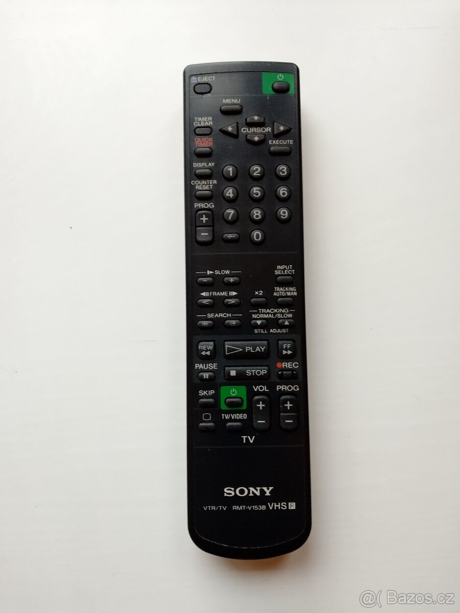 Prodám dálkový ovladač SONY VTR/TV RMT-V153B VHS