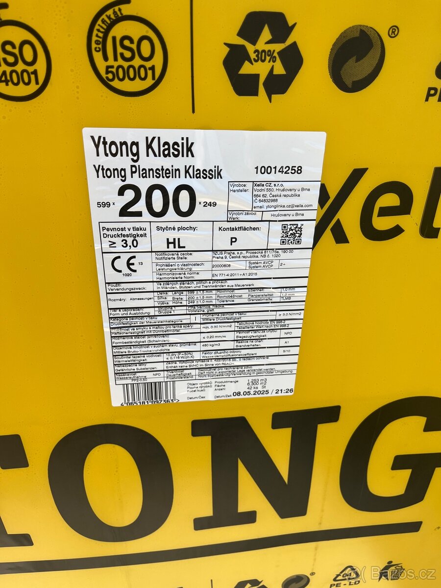 Ytong klasik 200 nosná
