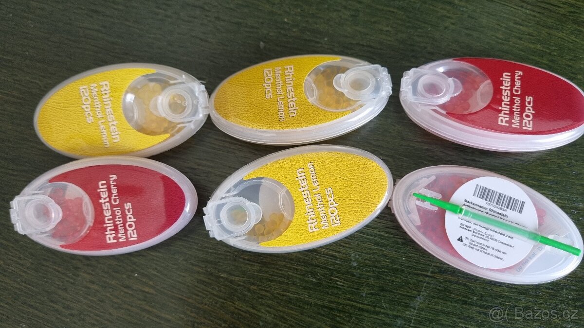 Mentolové práskací kapsle MENTHOL CHERRY a LEMON