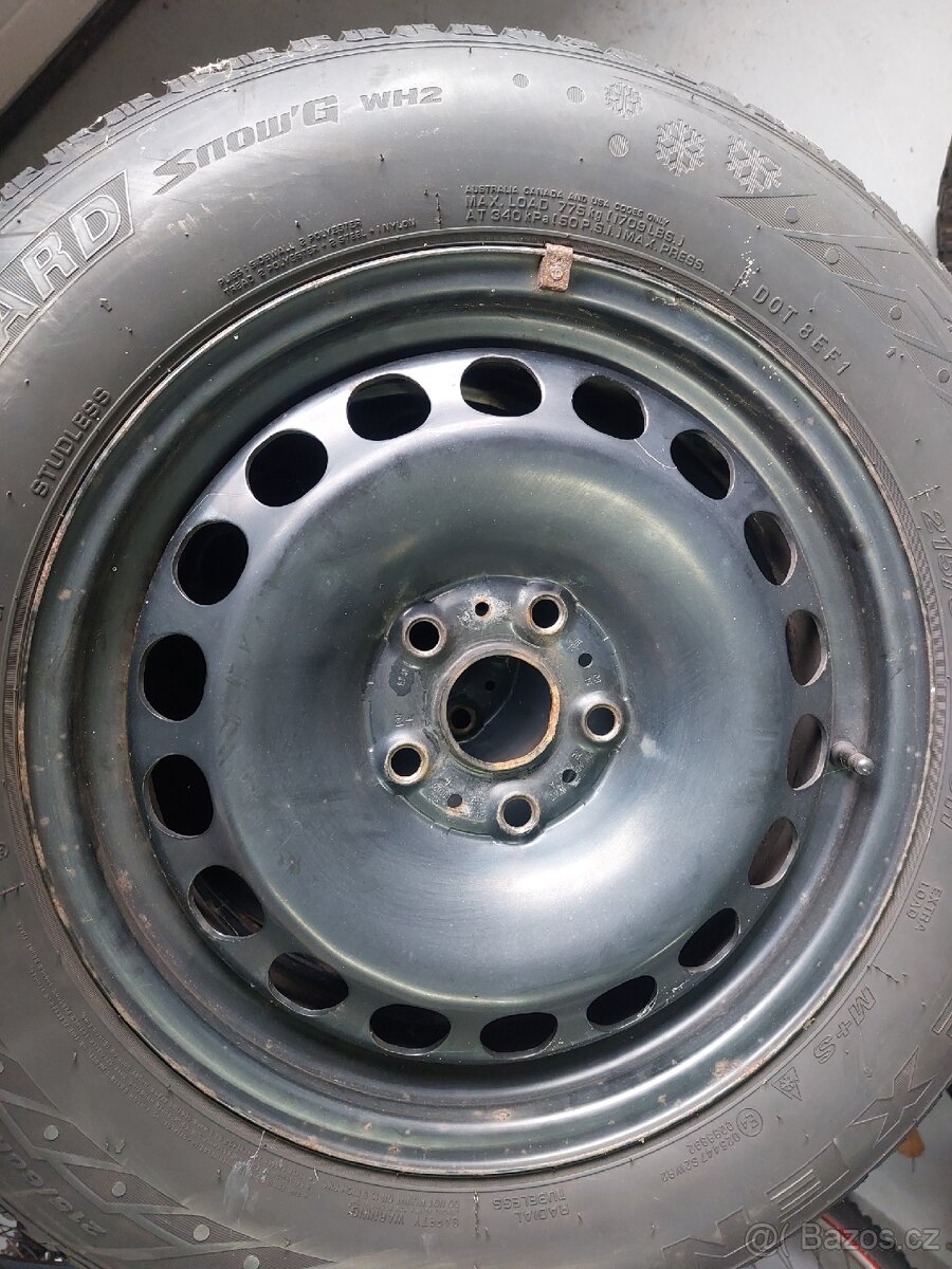 Plechové disky 5x112 16" originál Volkswagen