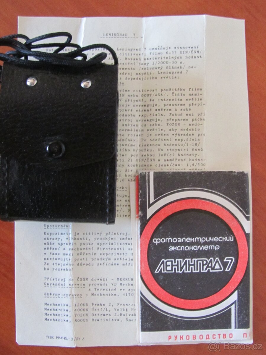 Expozimetr Leningrad-7 CdSv orig.balení,návod