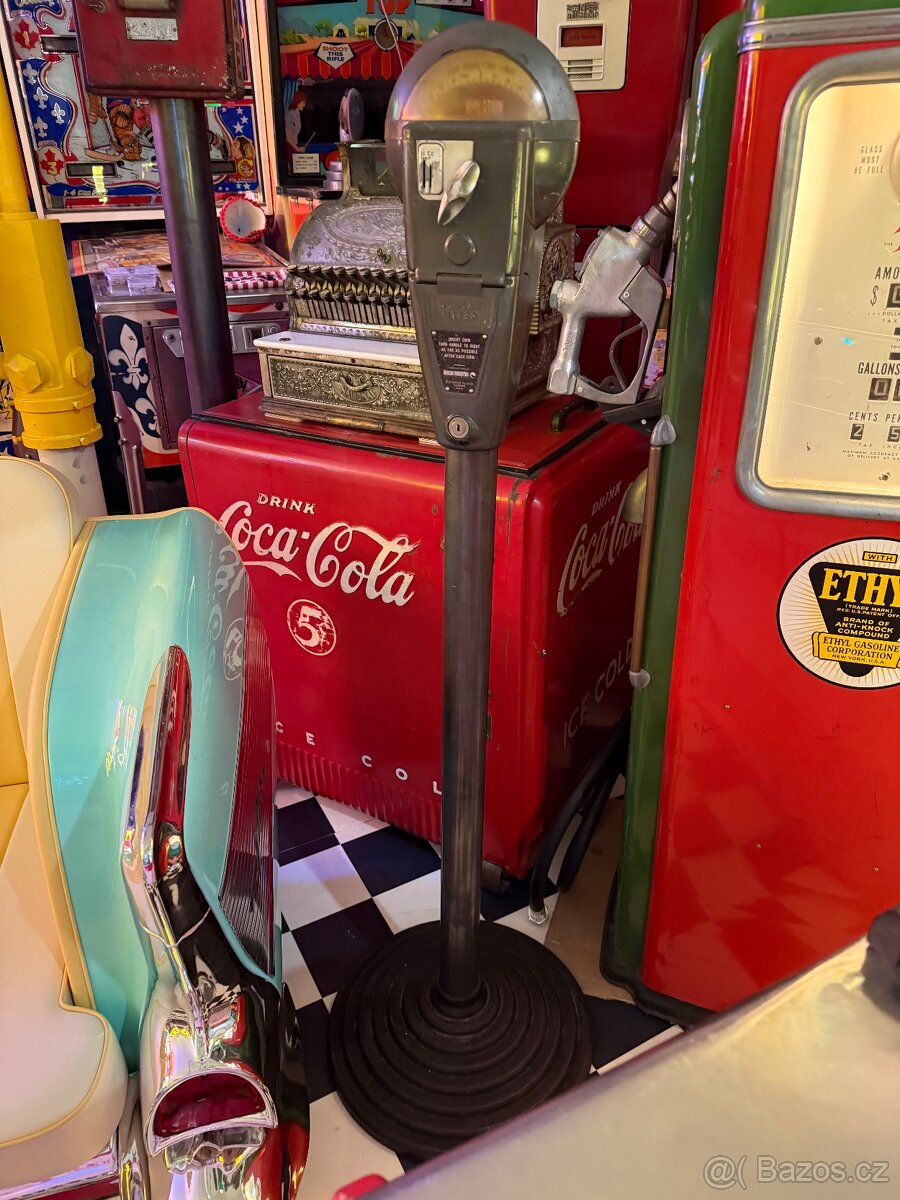 Parkovací hodiny Duncan meter orig Chicago USA 1960 TOP STAV