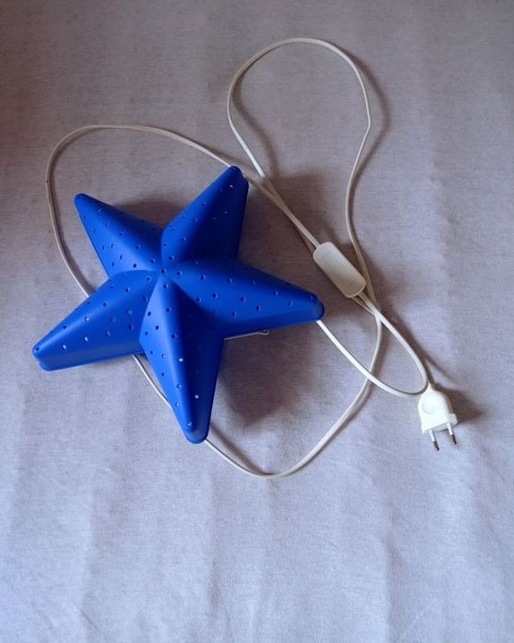 Nástěnné světlo IKEA modrá hvězda