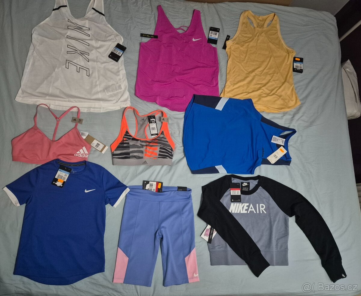 Dámské a dívčí nové sportovní oblečení nike adidas
