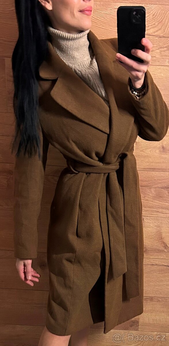 HM ZIMNÍ LONG KRÁSNÝ DÁMSKÝ KABÁT 42_44 L